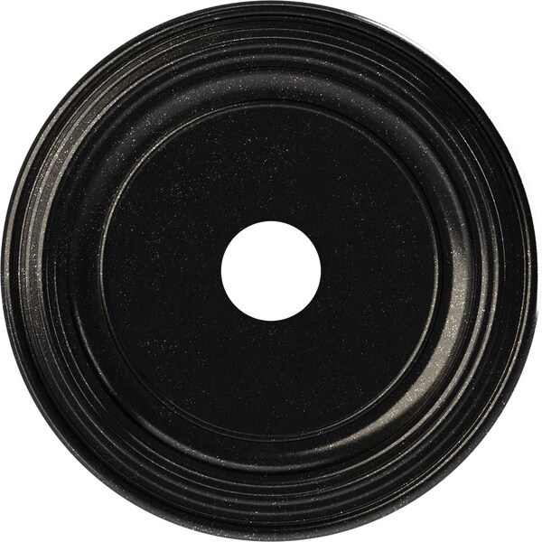 Ekena Millwork Traditional PVC Medallion (Canopies up to 11 1/2"), 19"OD x 3 1/2"ID x 1 1/2"P, Metallic Galaxy CMP19TRAGX - main